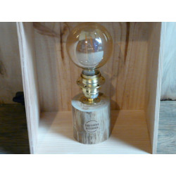 LAMPE CAISSE A VIN (pommier)