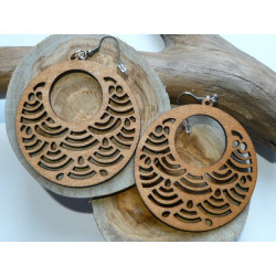 BOUCLE D'OREILLE EN BOIS