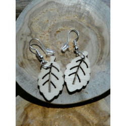 BOUCLE D'OREILLE EN BOIS ENFANT ET ADULTE