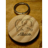 PORTE CLE BOIS ROND MANALA